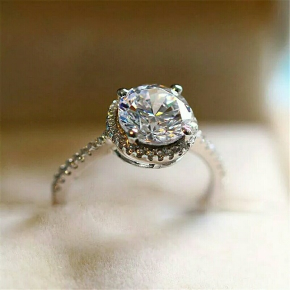 Jewelry - 5 For $20 Round Solitaire CZ Ring SZ 5 Only